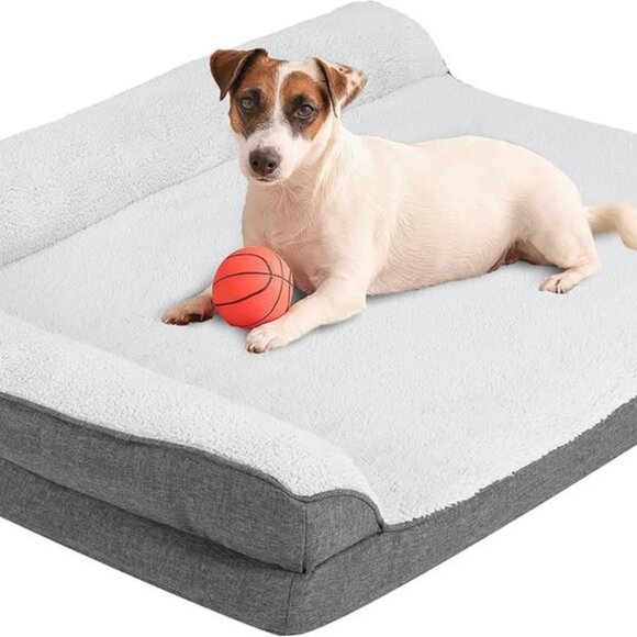 NEW/Unused: Small dog memory foam comfort bed - machine washable cover - Picture 1 of 5
